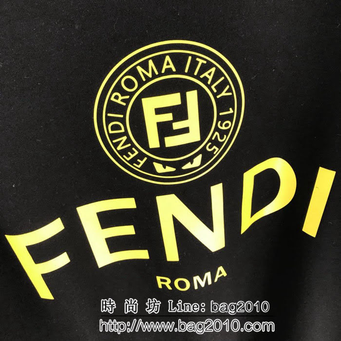 Fendi芬迪 18ss秋冬新款套頭衛衣 定制純棉加絨面料 高版本男女同款 ydi2058